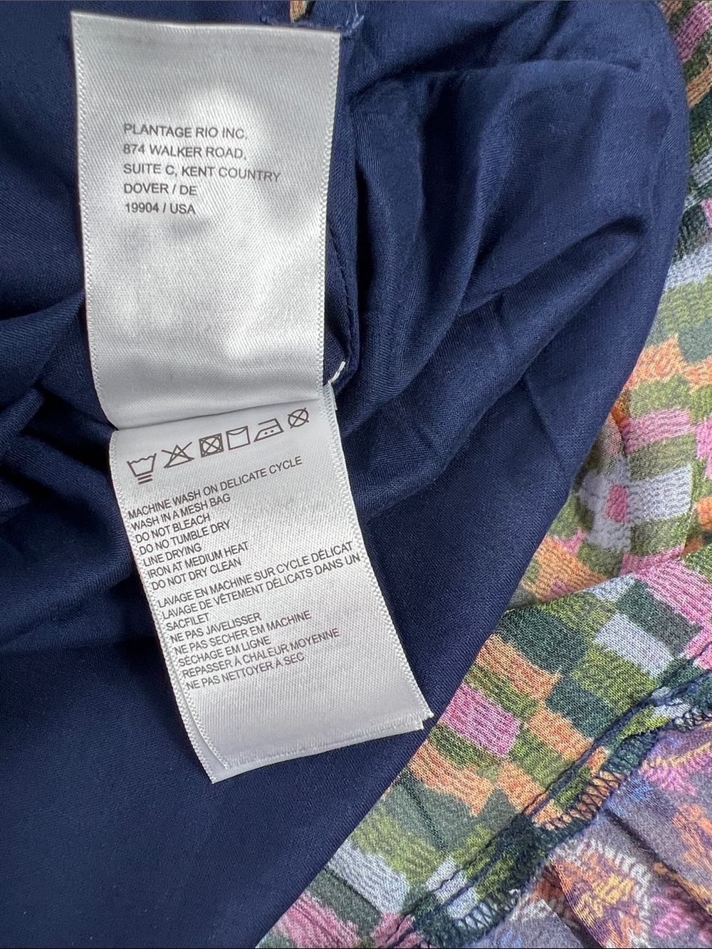 Farm Rio Sz Small Mixed Tapestry Maxi Dress Long Sleeve Blue Green Purple - Picture 11 of 13